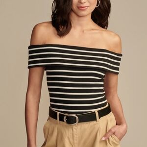 NWT Lucky Brand Off The Shoulder Shirt